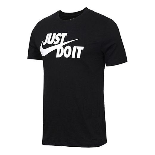 Nike Sportswear Tee Just Do It Casual Sport Round NeckShort Sleeve Men's Black AR5006-011