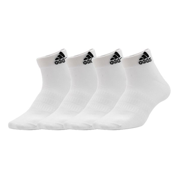 adidas Low Top Wear-resistant Solid Color Sports Basketball Socks Couple Style White DZ9405