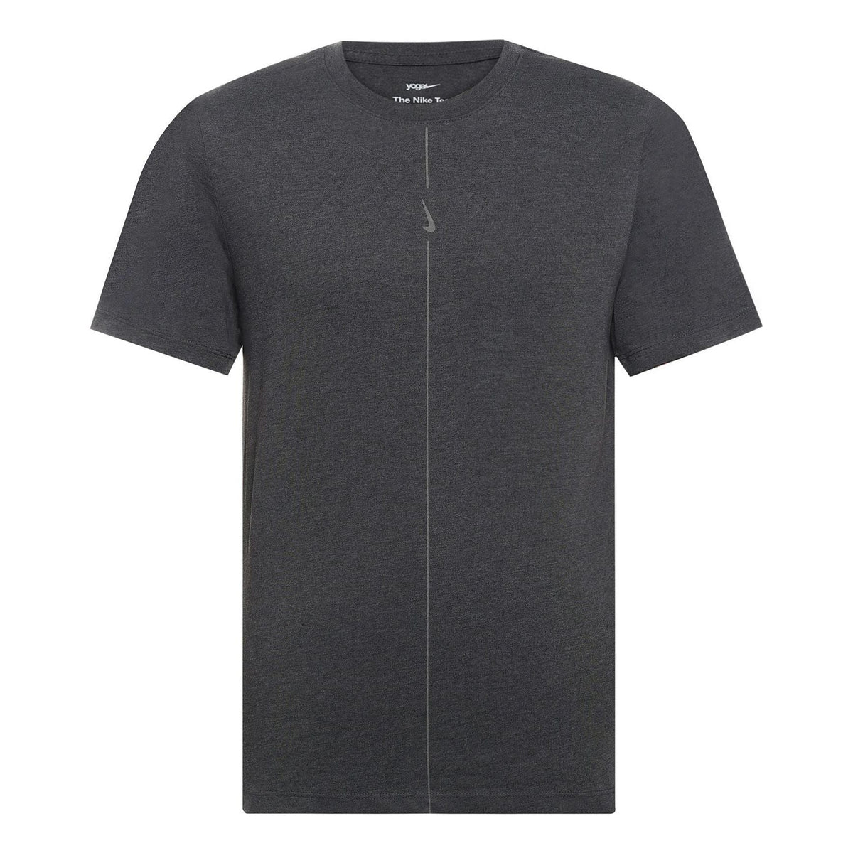 Nike Yoga Dri-FIT Quick Dry Sports Round Neck Short Sleeve Black Gray Blackgray DO0775-010