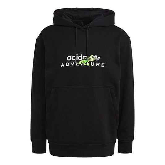 adidas originals Adv Logo Hoody Athleisure Casual Sports Printing Pattern Black GN2325