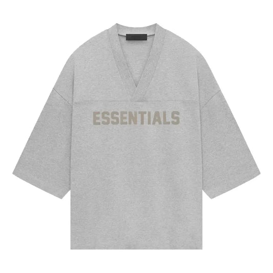 Fear of God Essentials Heavy Jersey Football T-shirt 'Light Heather Grey' 125SP244106F