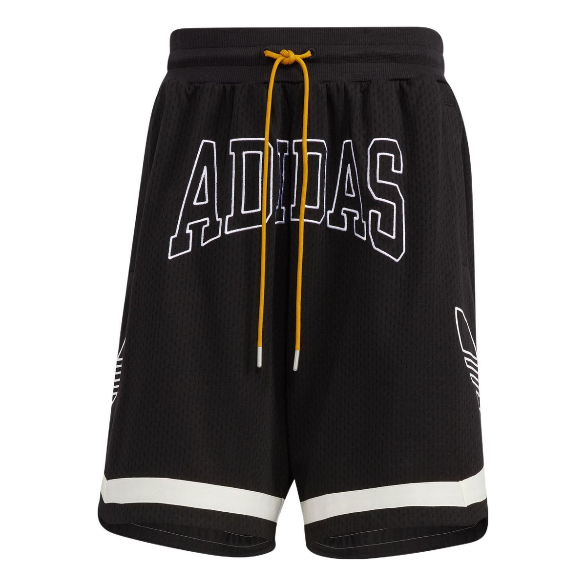 adidas originals Contrasting Colors Alphabet Logo Printing Lacing Straight Sports Shorts Black HZ9806