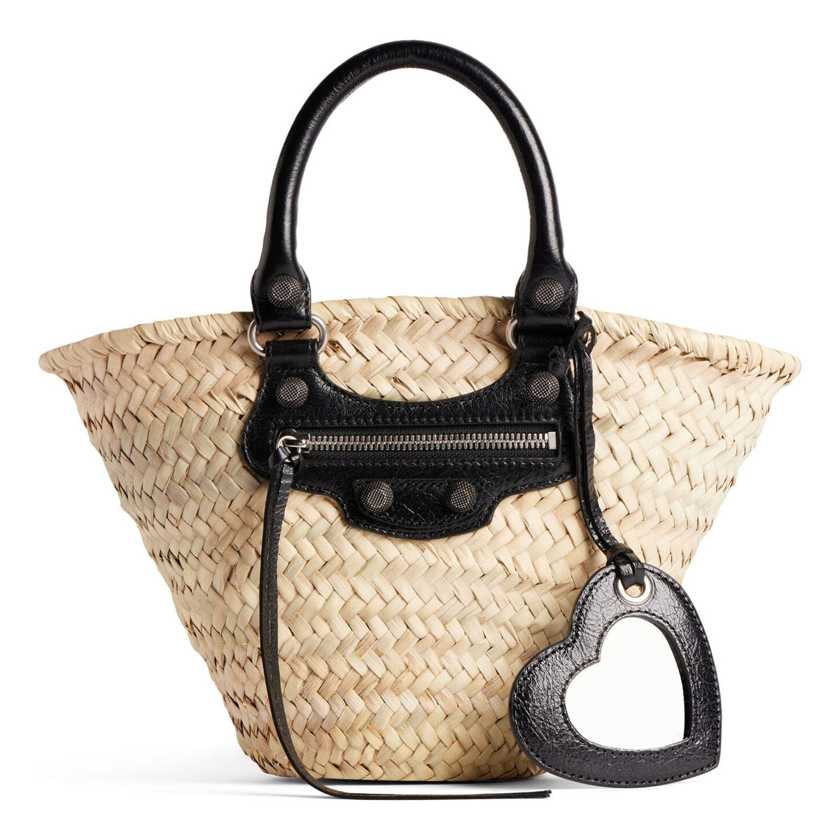 (WMNS) Balenciaga Le Cagole Small Basket 'Beige Black' 7710652AAVE9260