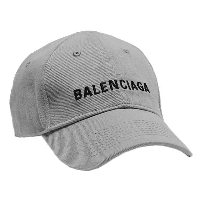 (WMNS) Balenciaga Visor Logo Cap 'Grey Black' 590758310B21460