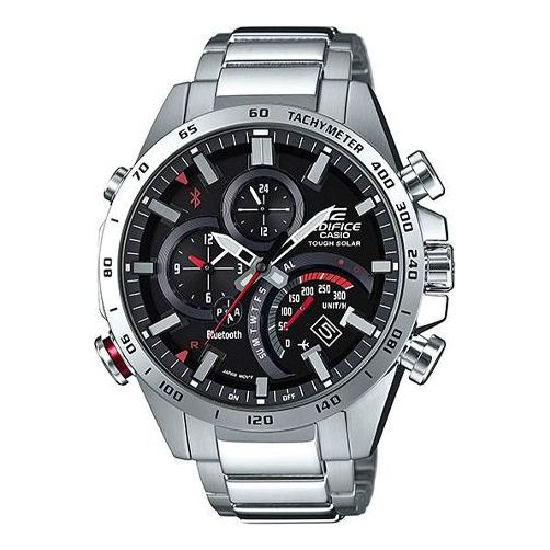 CASIO EDIFICE Waterproof Analog Solar Powered Mens Red/Black Digital EQB-501XD-1A