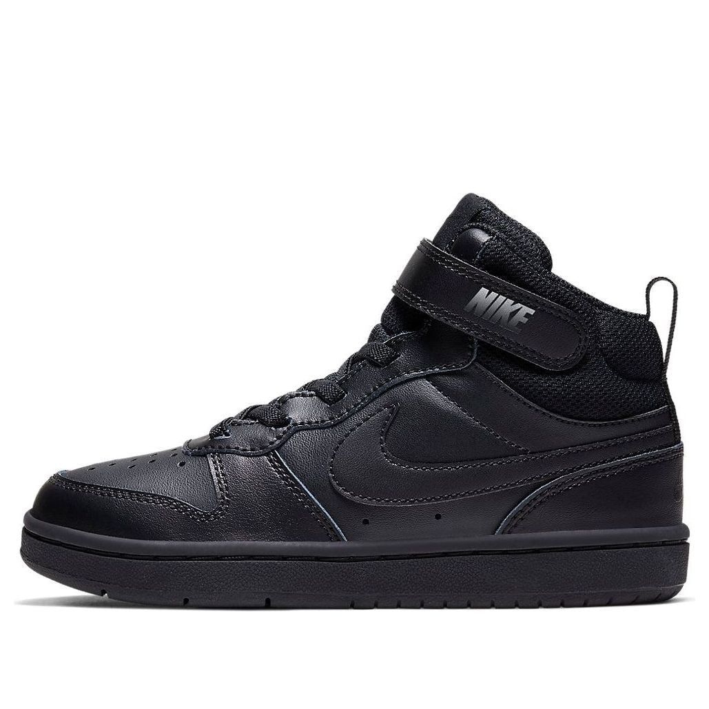 (PS) Nike Court Borough Mid 2Velcro 'Triple Balck' CD7783-001