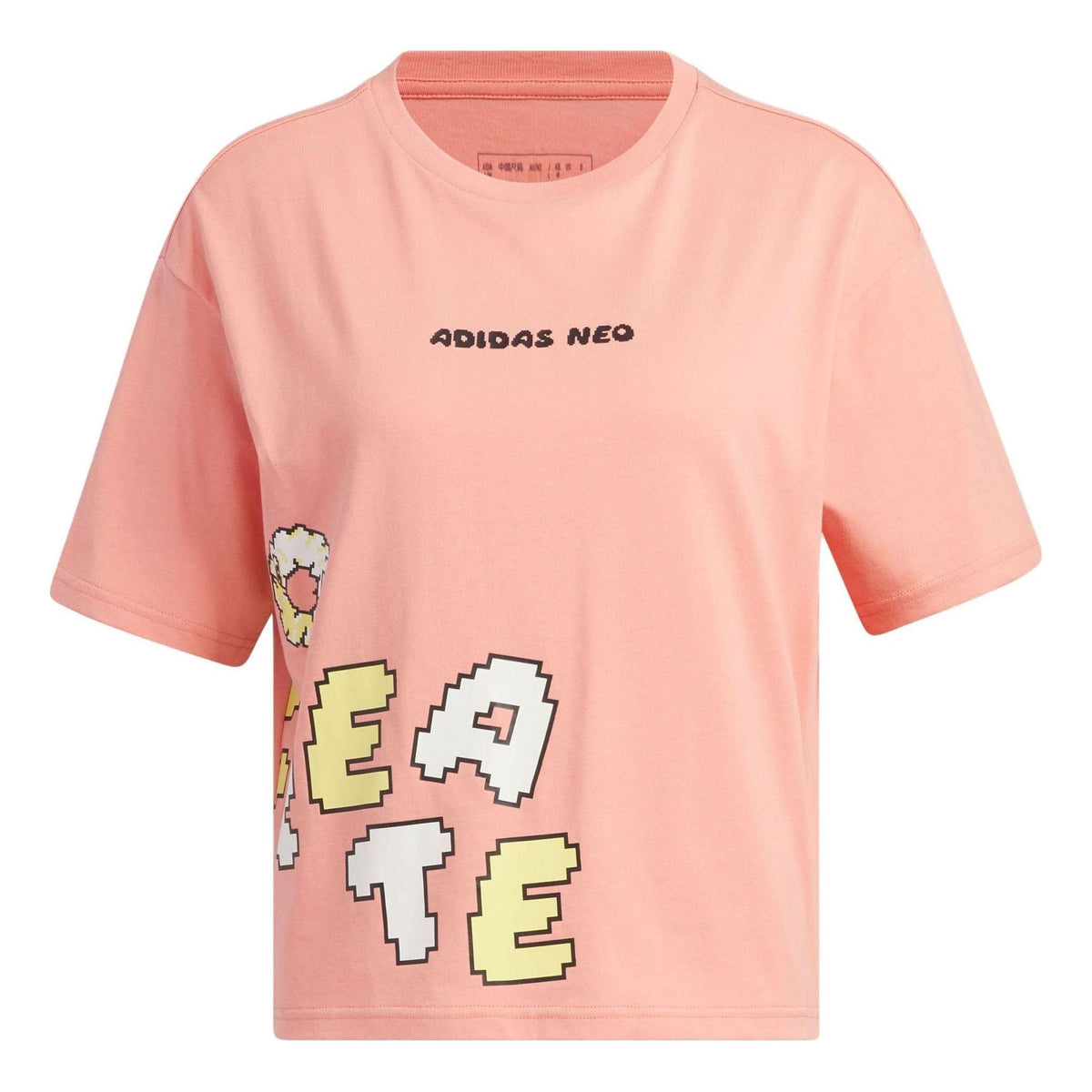 (WMNS) adidas Neo Graphic Short Sleeve T-Shirt Asia Sizing 'Pink' IK5152