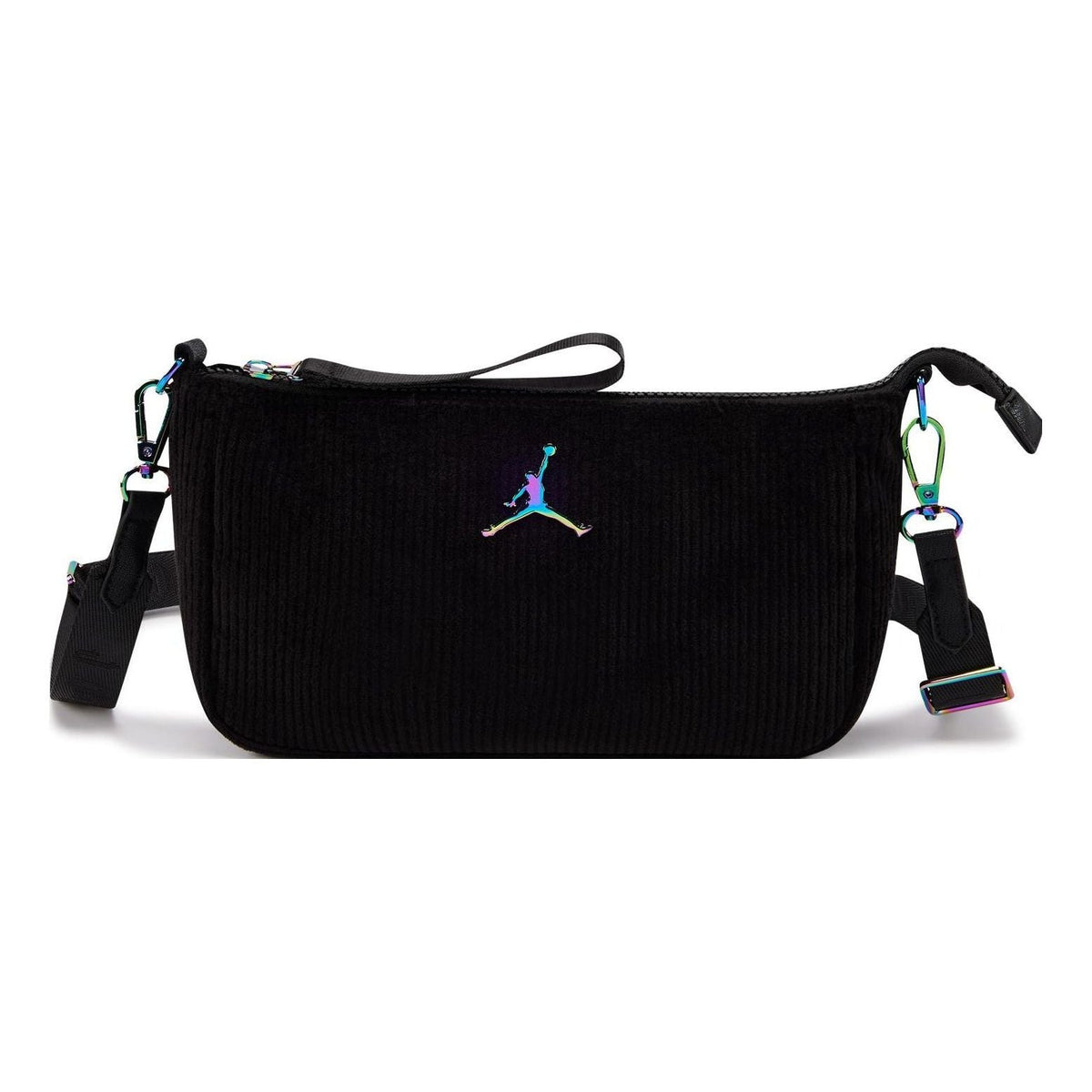 (GS) Air Jordan Corduroy Crossbody Bag 'Black' FV5752-010