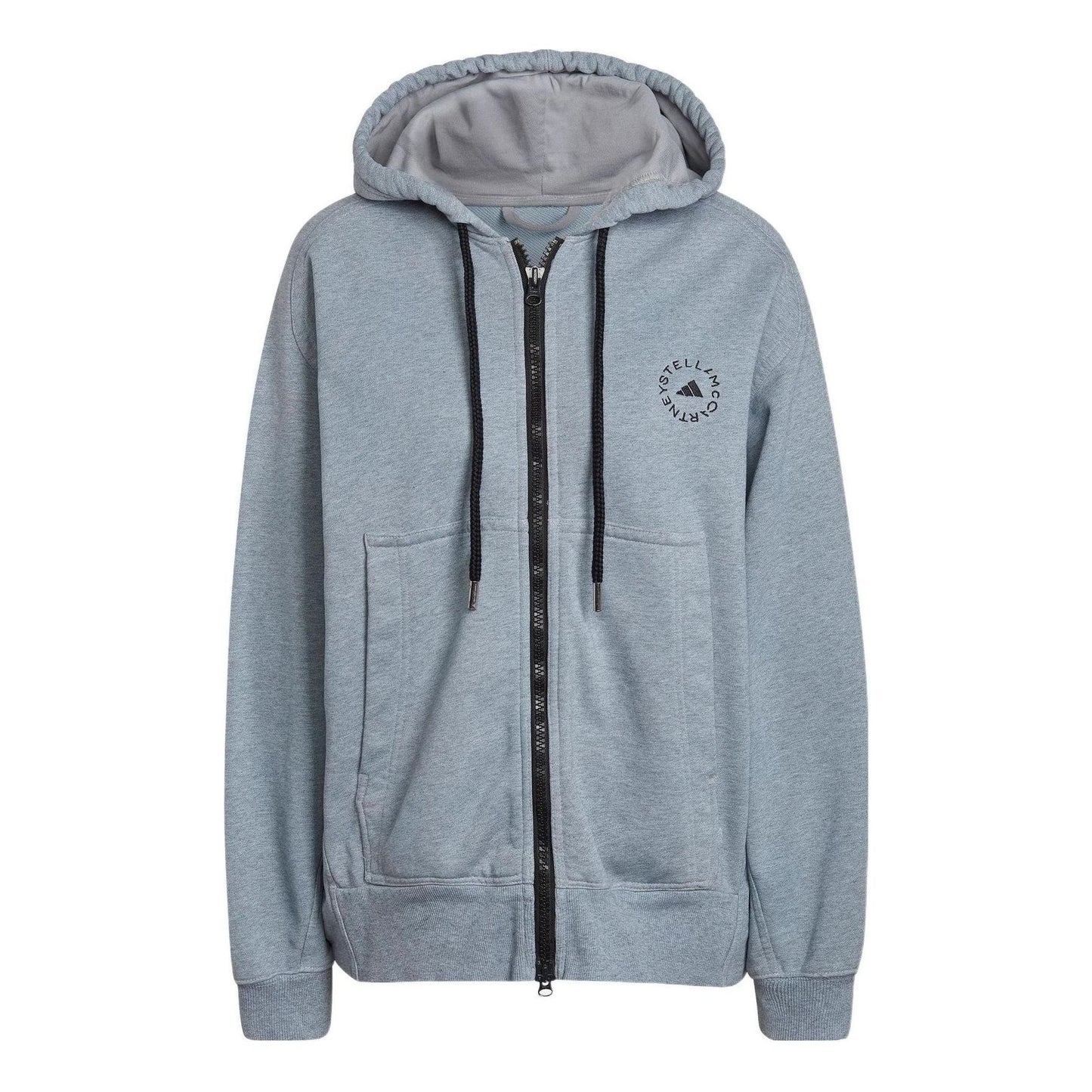 (WMNS) adidas By Stella McCartney Sportswear Fleece Jacket Asia Sizing 'Grey' HB7405