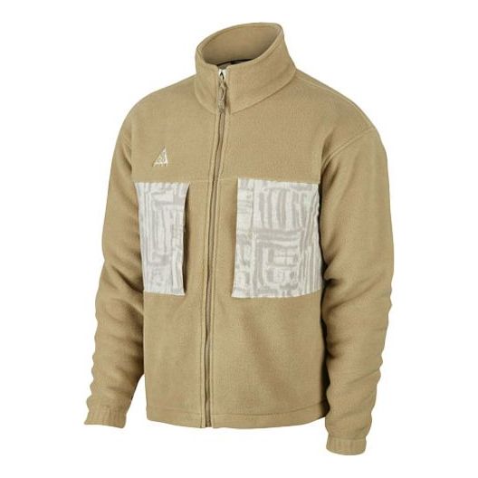 Nike x ACG Splicing polar fleece Jacket Khaki BQ3446-297