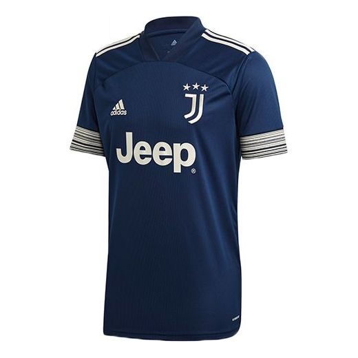 adidas Juve A Jsy Juventus Away Fan Edition V neck Sports Jersey Asia Sizing Blue GC9087