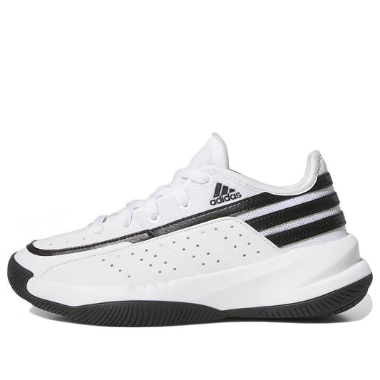 (GS) adidas Front Court Shoes 'White Black' ID8597