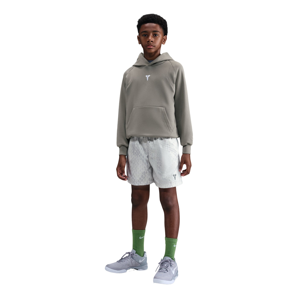 (GS) Nike Kobe Lightweight Woven Basketball Shorts 'White Reflective Silver' IB7082-100