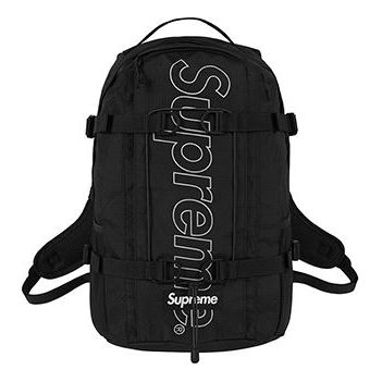 Supreme Backpack 'Black White' SUP-SS18-690
