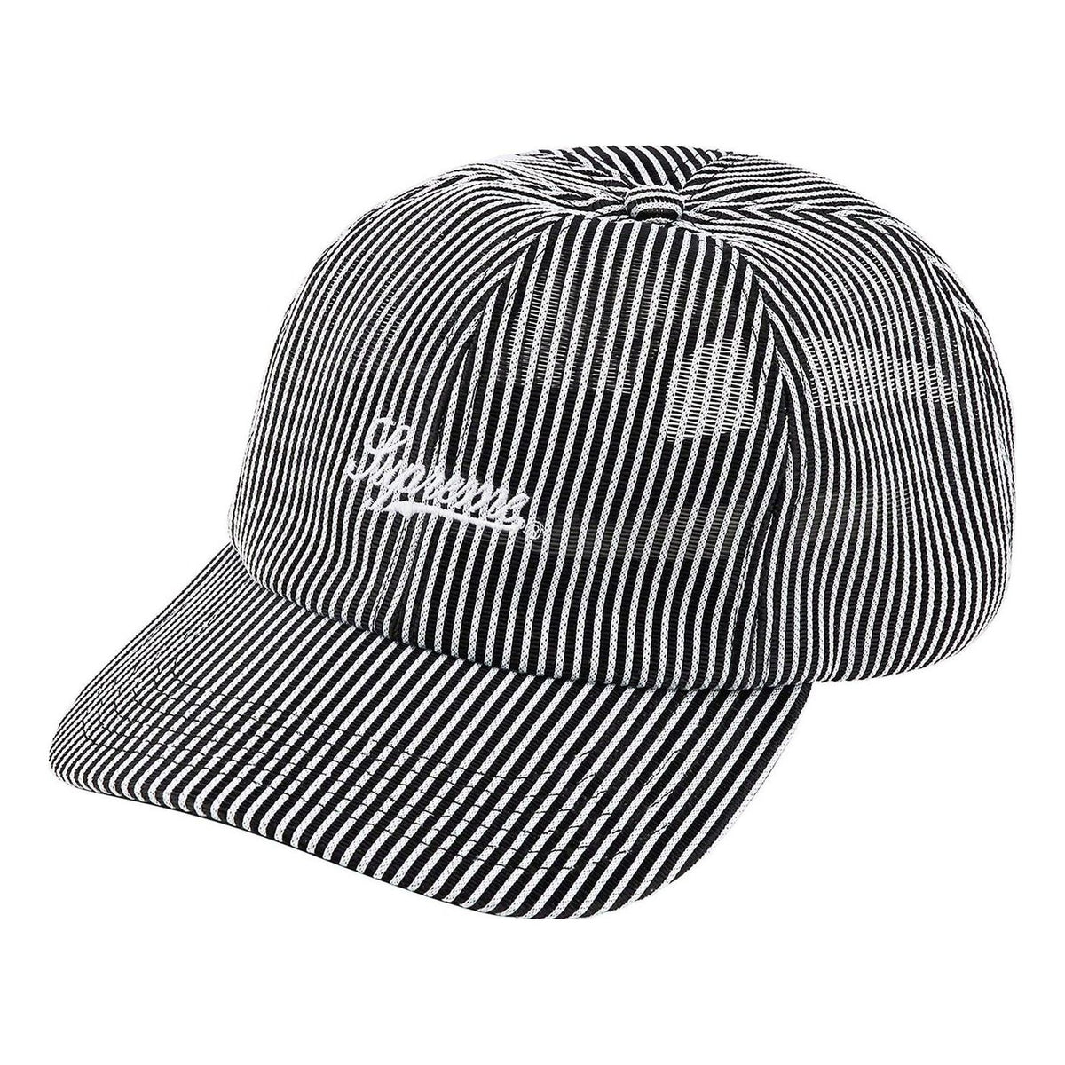 Supreme Stripe Mesh 6-Panel 'Black White' SUP-SS22-757