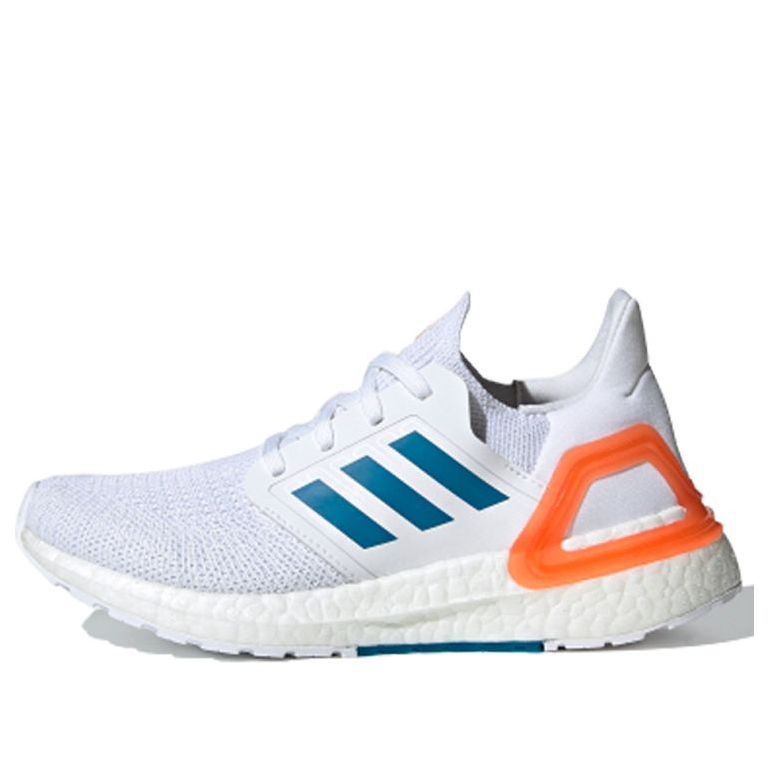 (GS) adidas Ultraboost 20 Primeblue J White/Orange/Blue EG4820