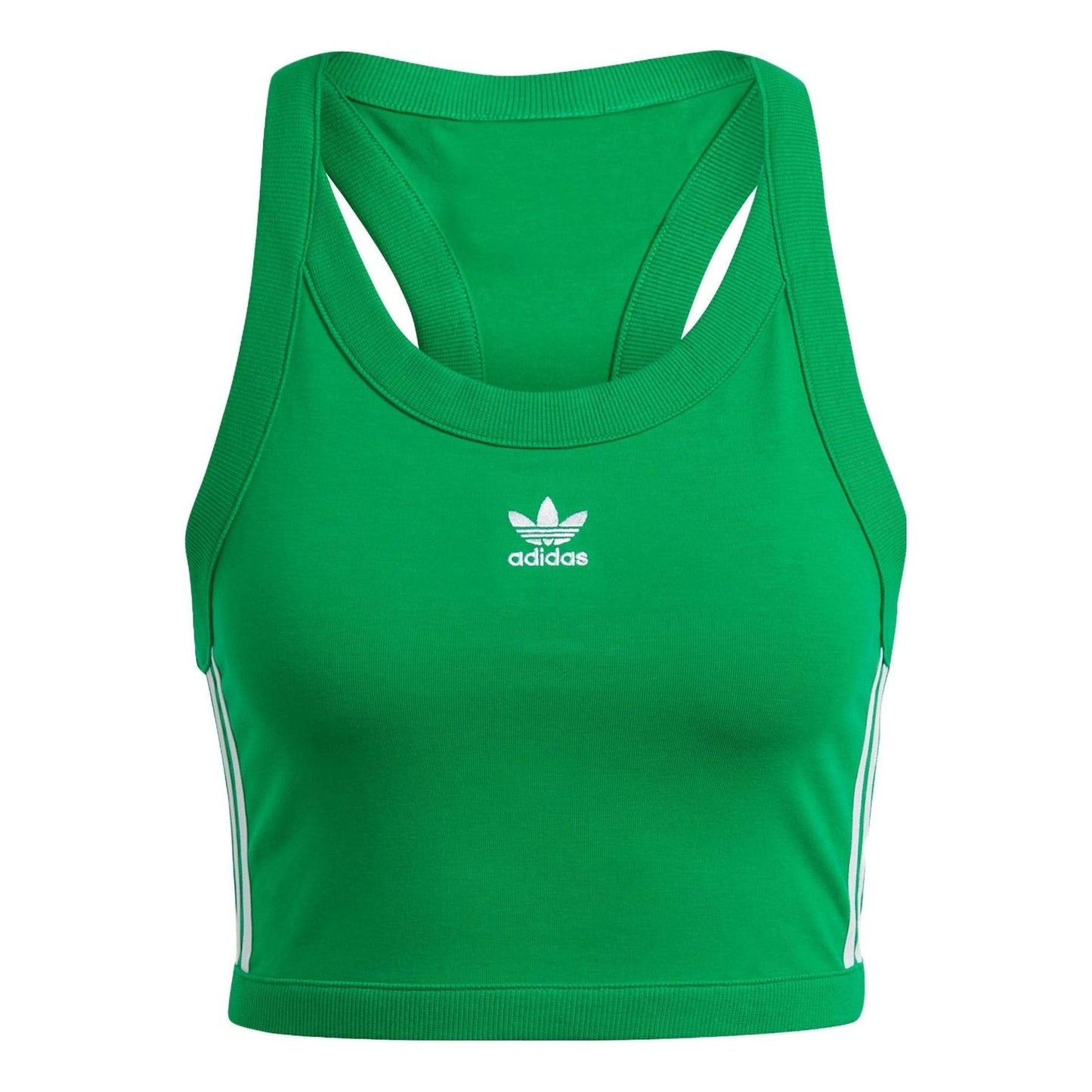 (WMNS) adidas Adicolor Classics 3-Stripes Short Tank Tops 'Green' IK6586