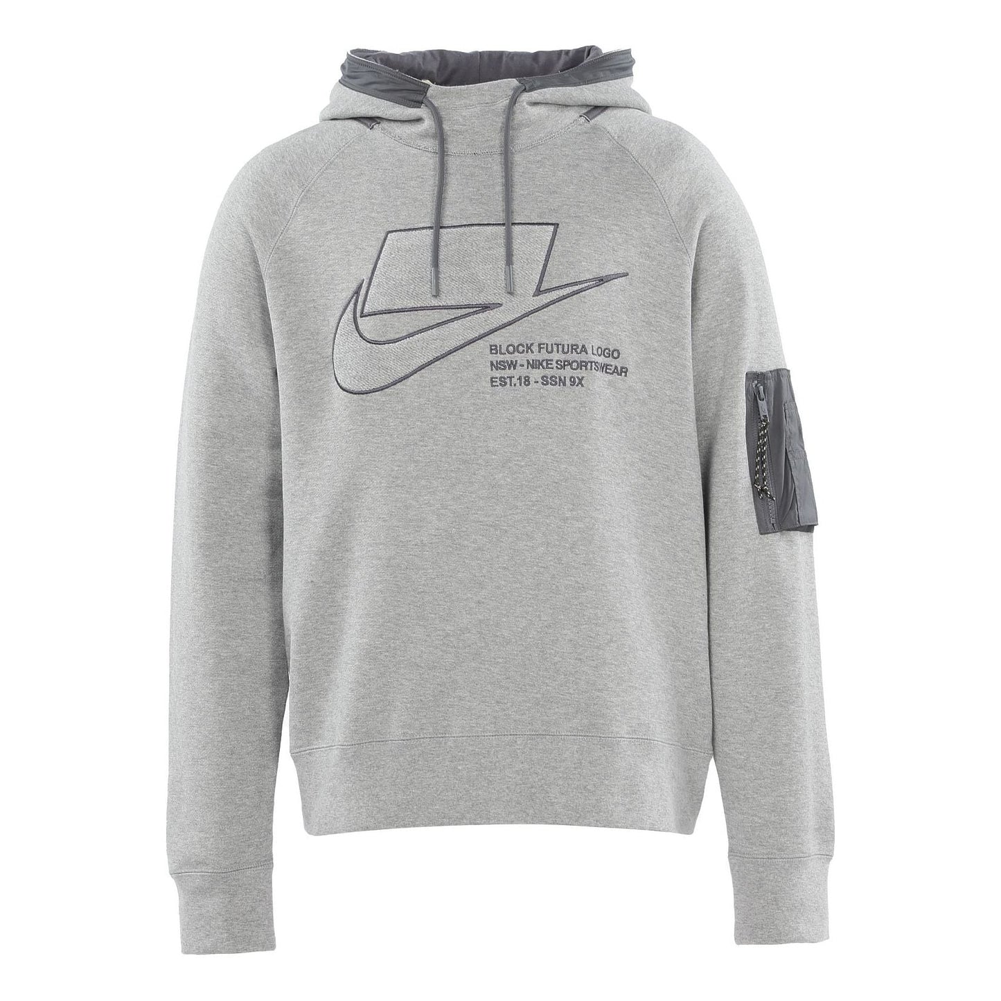 Nike Sportswear logo Printing Woven Pullover dark grey Gray CU3798-050