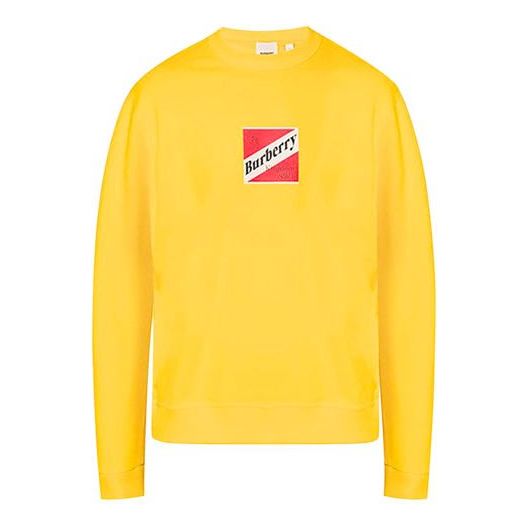 Men's Burberry SS21 Pullover Round Neck Yellow 80243161