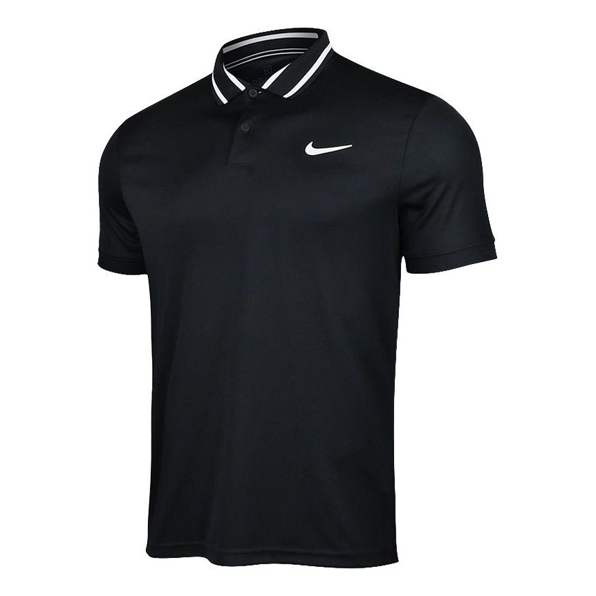 Nike As M Nkct Df Vctry Casual Sports lapel Short Sleeve Polo Shirt Black CW6850-010