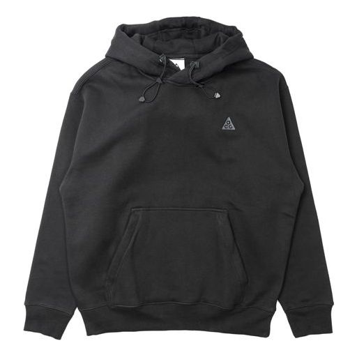 Nike x ACG Embroidered Logo hooded Pullover Long Sleeves Black CW4490-010