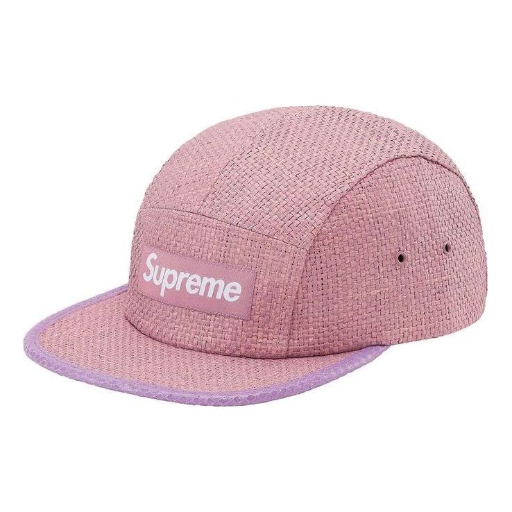 Supreme Raffia Camp Cap 'Pink' SUP-SS20-541