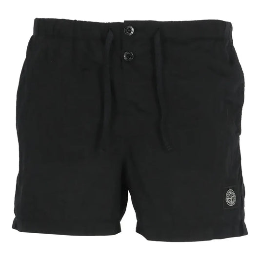 STONE ISLAND SLogo Patch Drawstring Swim Shorts 'Black' 1015B0643-A0020