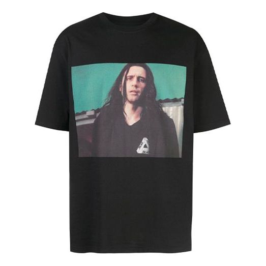 Men's PALACE Wise Up print LeBron James Printing Short Sleeve Black P17TS008T