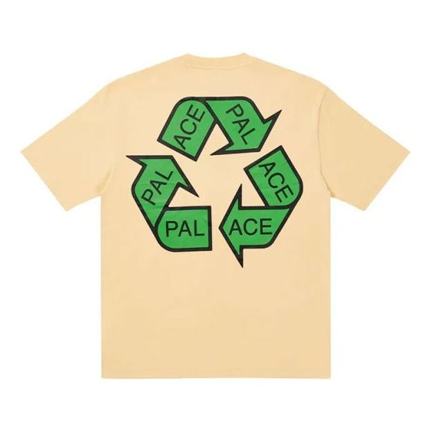 PALACE P Cycle TShirt Triangle Back Logo Short Sleeve Khaki Yellow T-Shirt P20TS053