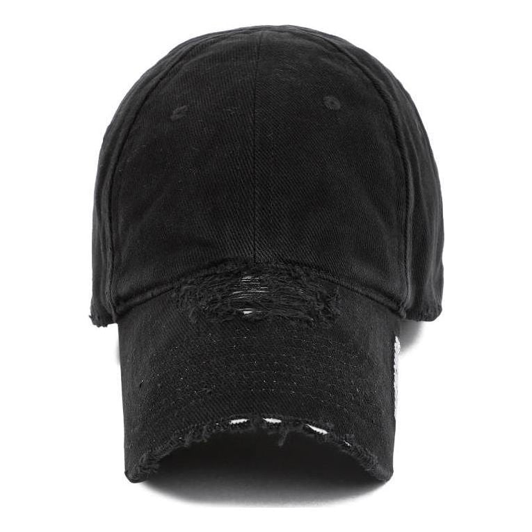 (WMNS) Balenciaga Distressed Brim Cap 'Black' 744300410B21077