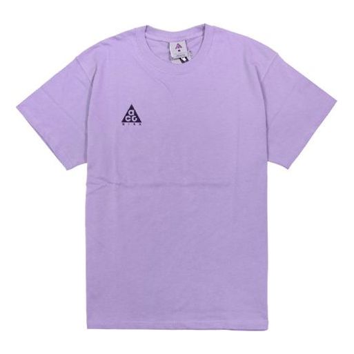 Nike x ACG Small Logo Casual Short Sleeve Blue Purple / Black BQ7343-583