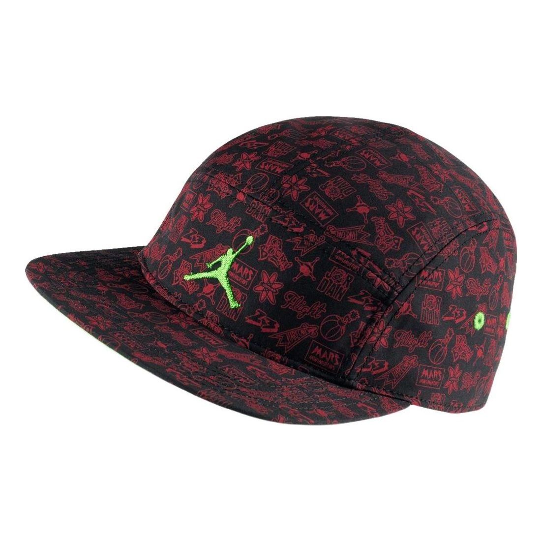 Air Jordan Mars 5-PANEL Caps 'Black Gym Red Green Pulse' 716584-010