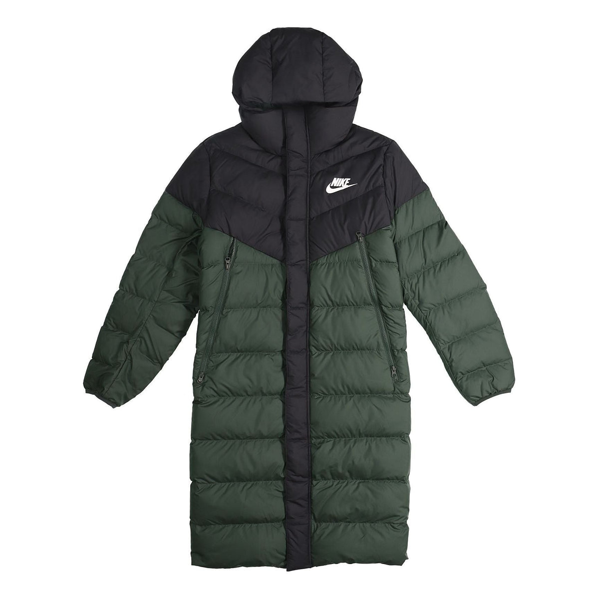 Nike Sportswear Windrunner Down Fill Long hooded down Jacket Green AA8854-045