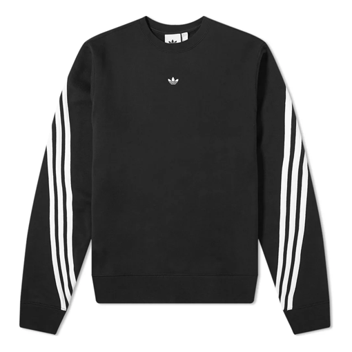 adidas originals 3-Stripes Wrap CR Crewneck Black FM1522