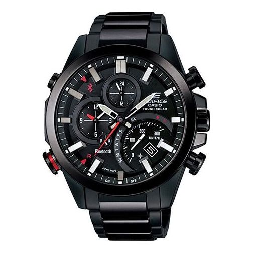 CASIO Quartz Waterproof EDIFICE Solar Powered Mens Black Analog EQB-501YDC-1AMPRD