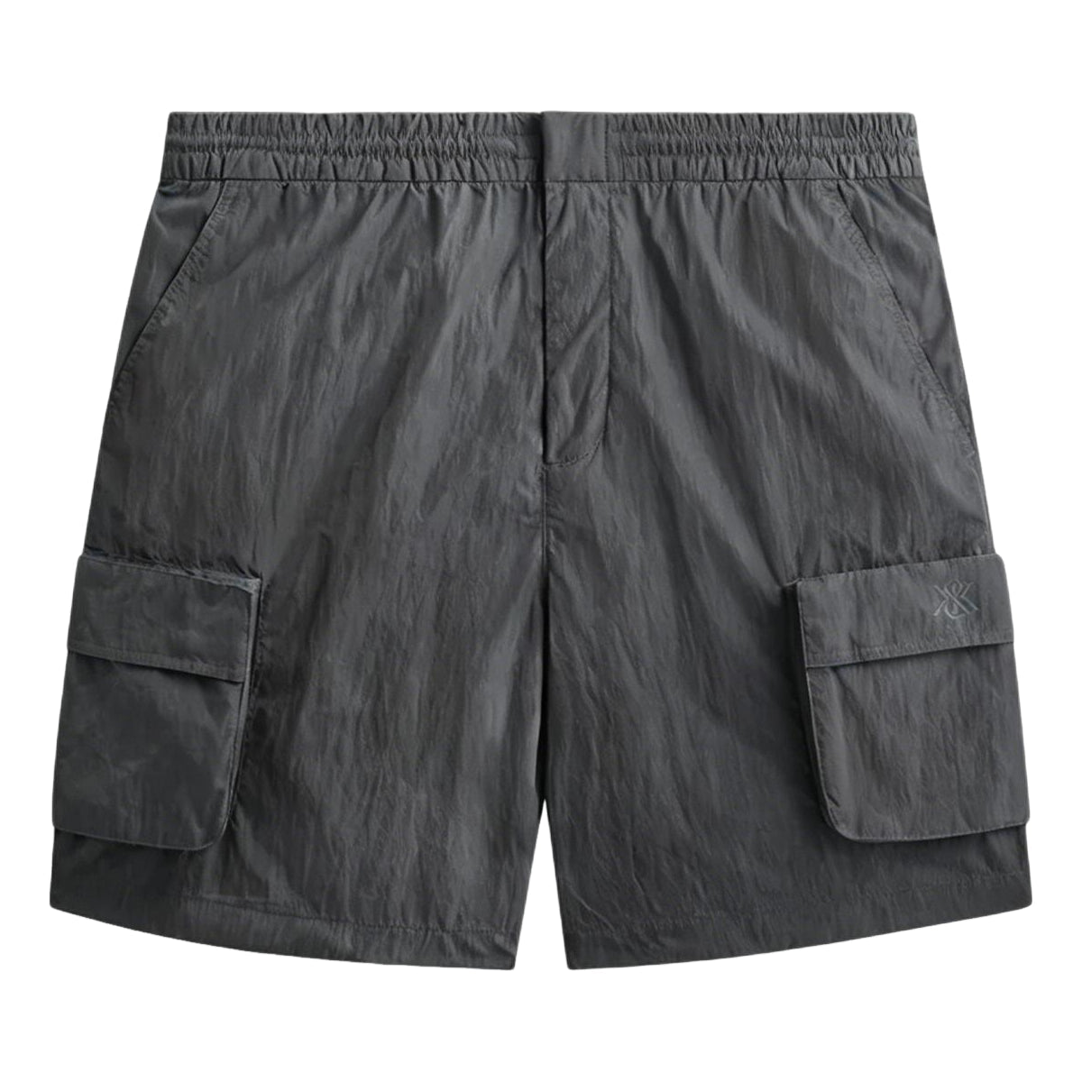KITH Garment Dye Wrinkle Nylon Evan Cargo Short 'Thunder' KHM061408-506