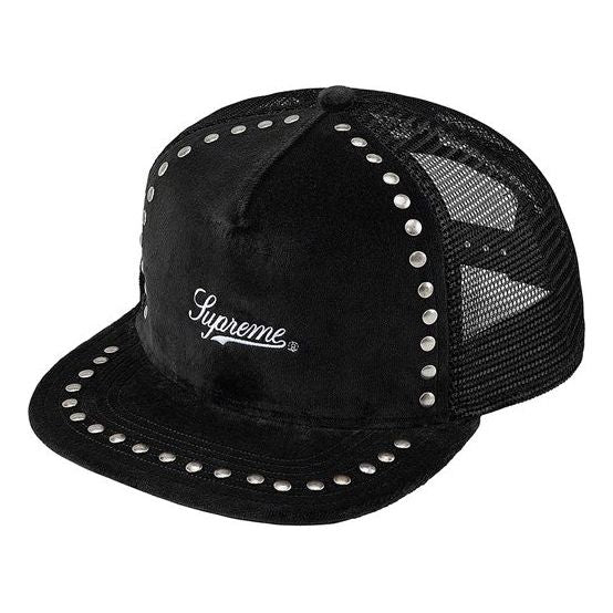 Supreme Studded Velvet Mesh Back 5-Panel 'Black White' SUP-FW21-017