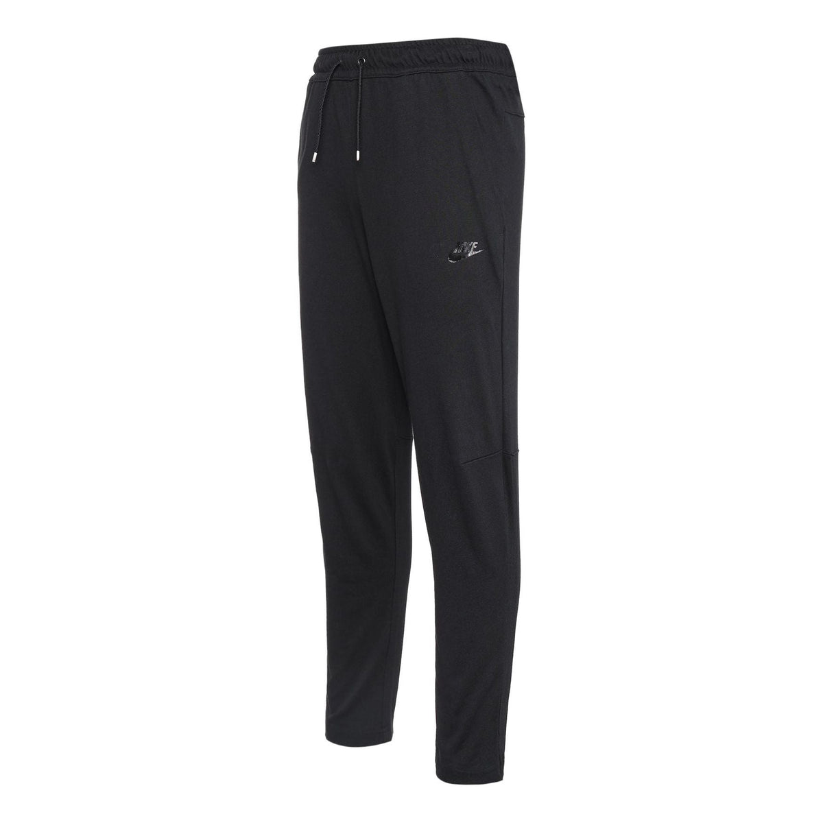 Men's Nike Solid Color Logo Training Fleece Bundle Feet Sports Pants/Trousers/Joggers Black DM6592-010