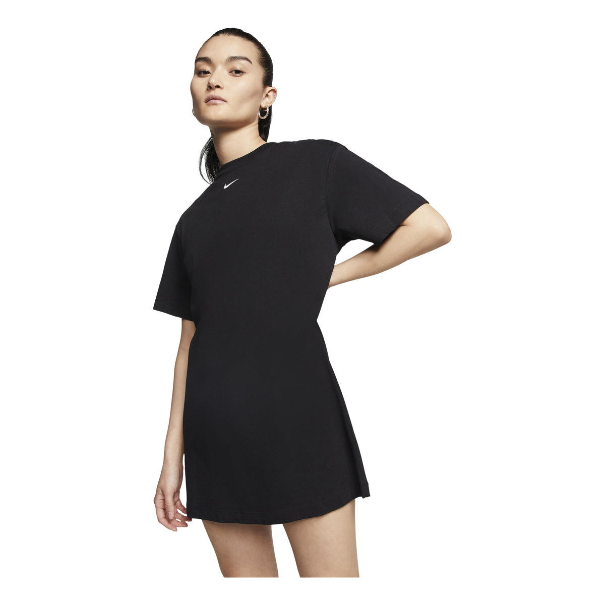 (WMNS) Nike As W Nsw Essntl Casual Sports Round Neck Short Sleeve Black Dress CJ2243-010