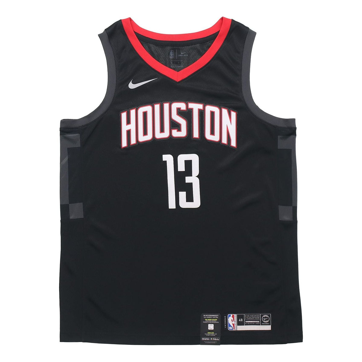 Nike NBA Basketball Jersey Vest SW Fan Edition Rockets 13 Black 877206-010