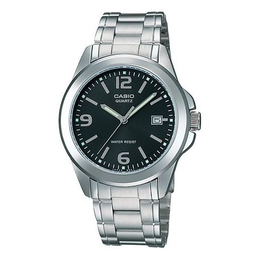 Casio Standard Simplistic Steel Analog Watch 'Silver Black' MTP-1215A-1A