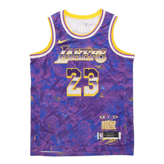 Nike NBA Retro SW Fan Edition LeBron James 23 Jersey 'Purple' DA6951-504