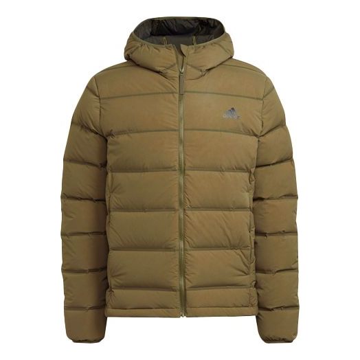 adidas Helionic S H J Outdoor Stay Warm hooded down Jacket Green GT9235