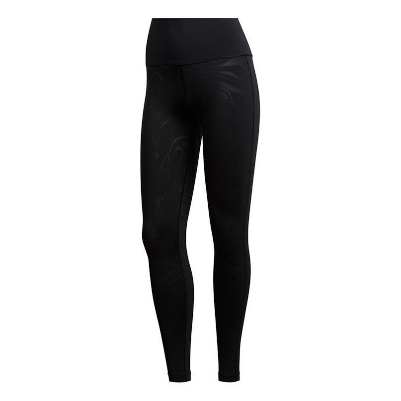 (WMNS) adidas Believe This Glam On Long Tights Asia Sizing 'Black' GD1486