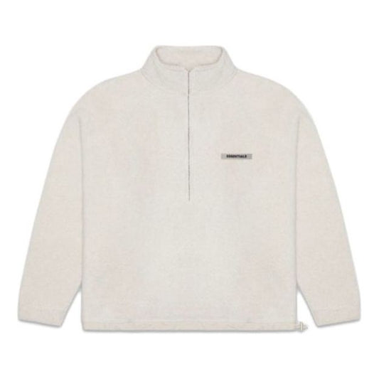 Fear of God Essentials SS20 Polar Fleece Half-Zip Sweater Oatmeal FOG-SS20-278
