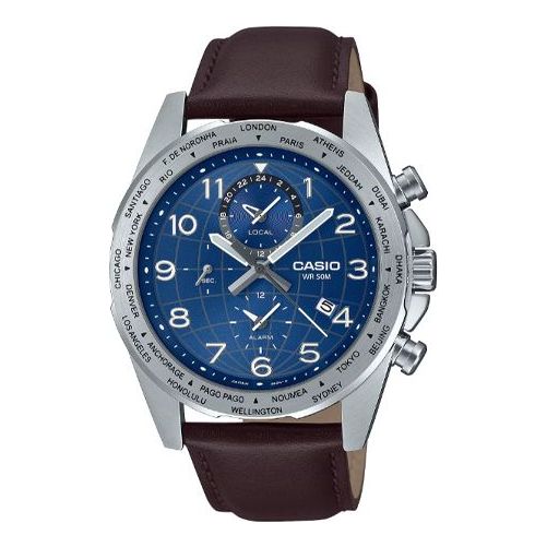 CASIO Analog 'Brown' MTP-W500L-2A