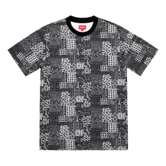 Supreme SS19 Patchwork Paisley SS Top Tee SUP-SS19-10569