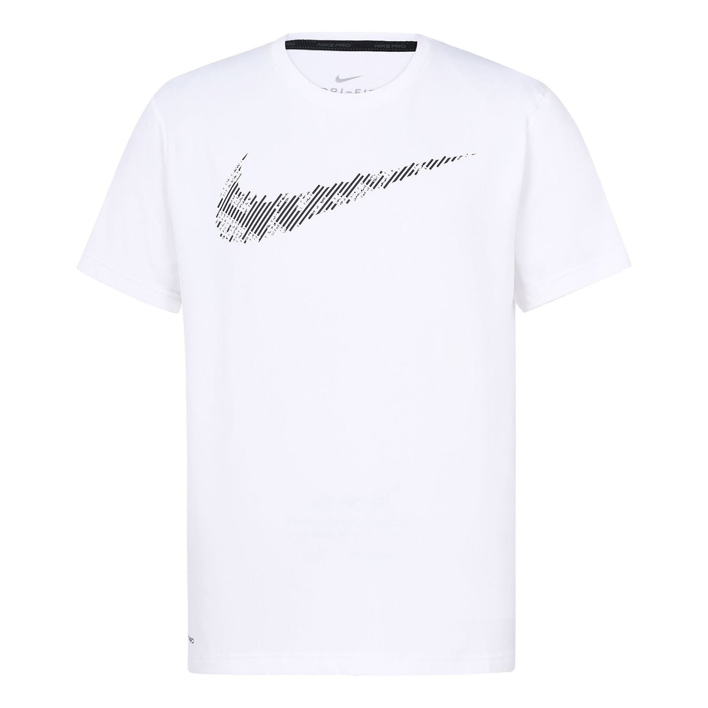 Nike Dri-Fit Printing Training Short Sleeve White CJ4634-100