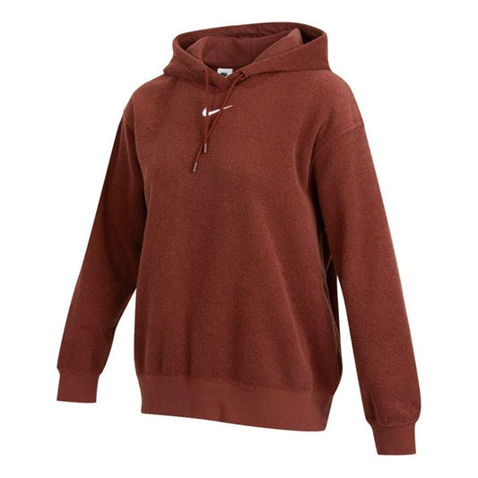 (WMNS) AS W Nike Sportswear ESSNTL PLSH Hoodie BRONZE ECLIPSE DD5119-273