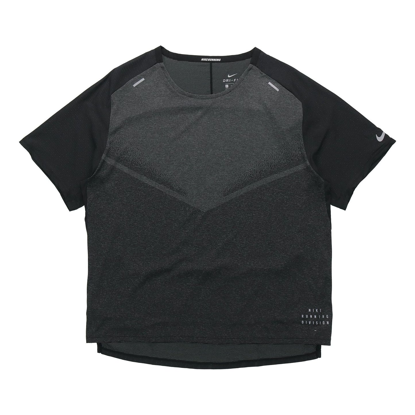 Nike Ultra Run Division TrainingSport Fast-Dry Breathable Fabric Short Sleeve T-Shirt Men's Black DA1299-010